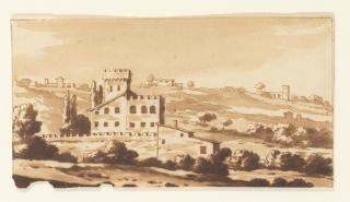 Jacob Van Der Ulft - Buildings near the Acqua Acetosa, Roman Campagna