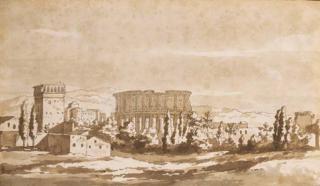 Jacob Van Der Ulft - Une vue du Colisée, Rome