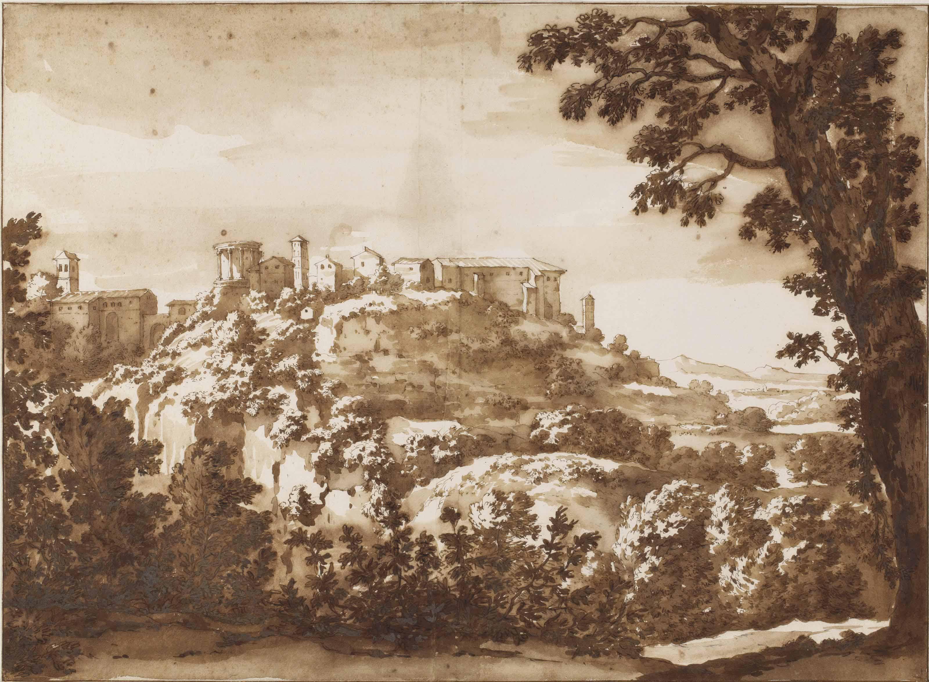 Jacob Van Der Ulft - View of Tivoli from the north