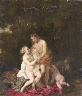 Jacob Van Loo - Vénus Et Adonisjacob Van Loo ; Venus And Adonis ; Signed On The Rock Lower Left ; Oil On Canvas