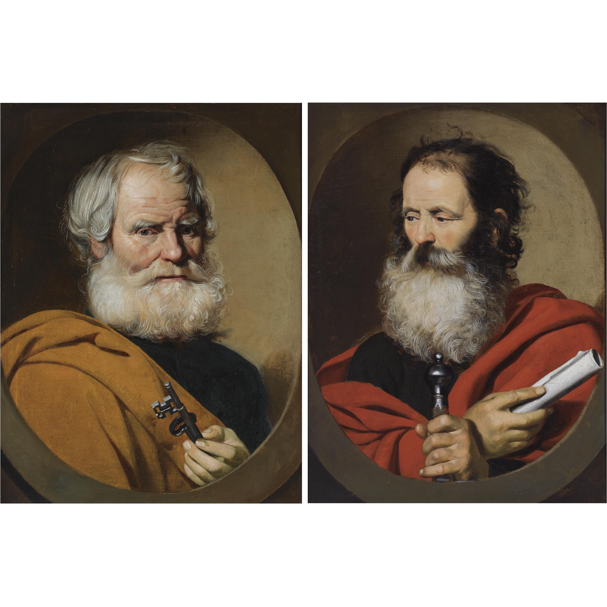 Jacob van Oost - Saint Peter; Saint Paul