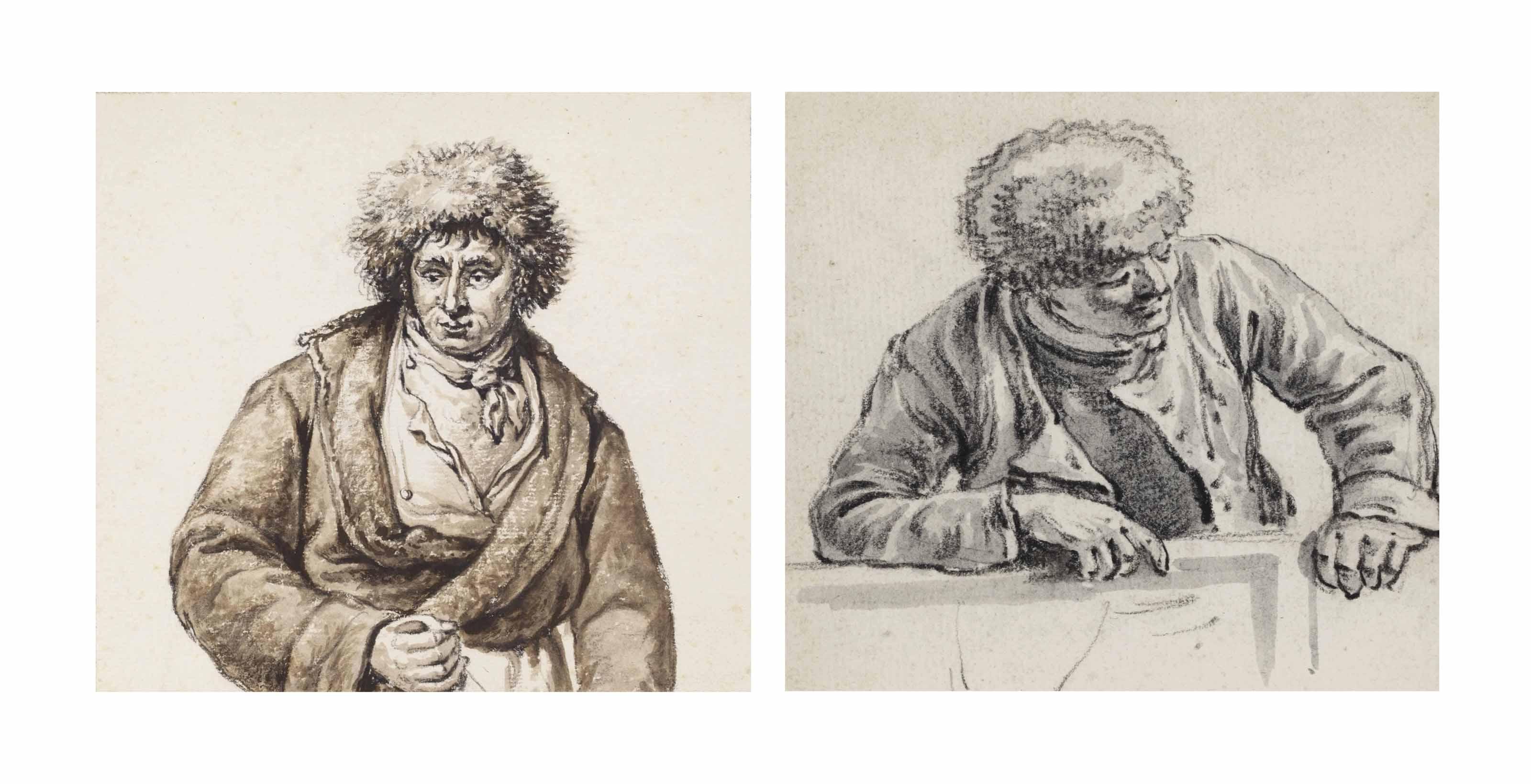 Jacob Van Strij - A man wearing a coat and fur hat, half length