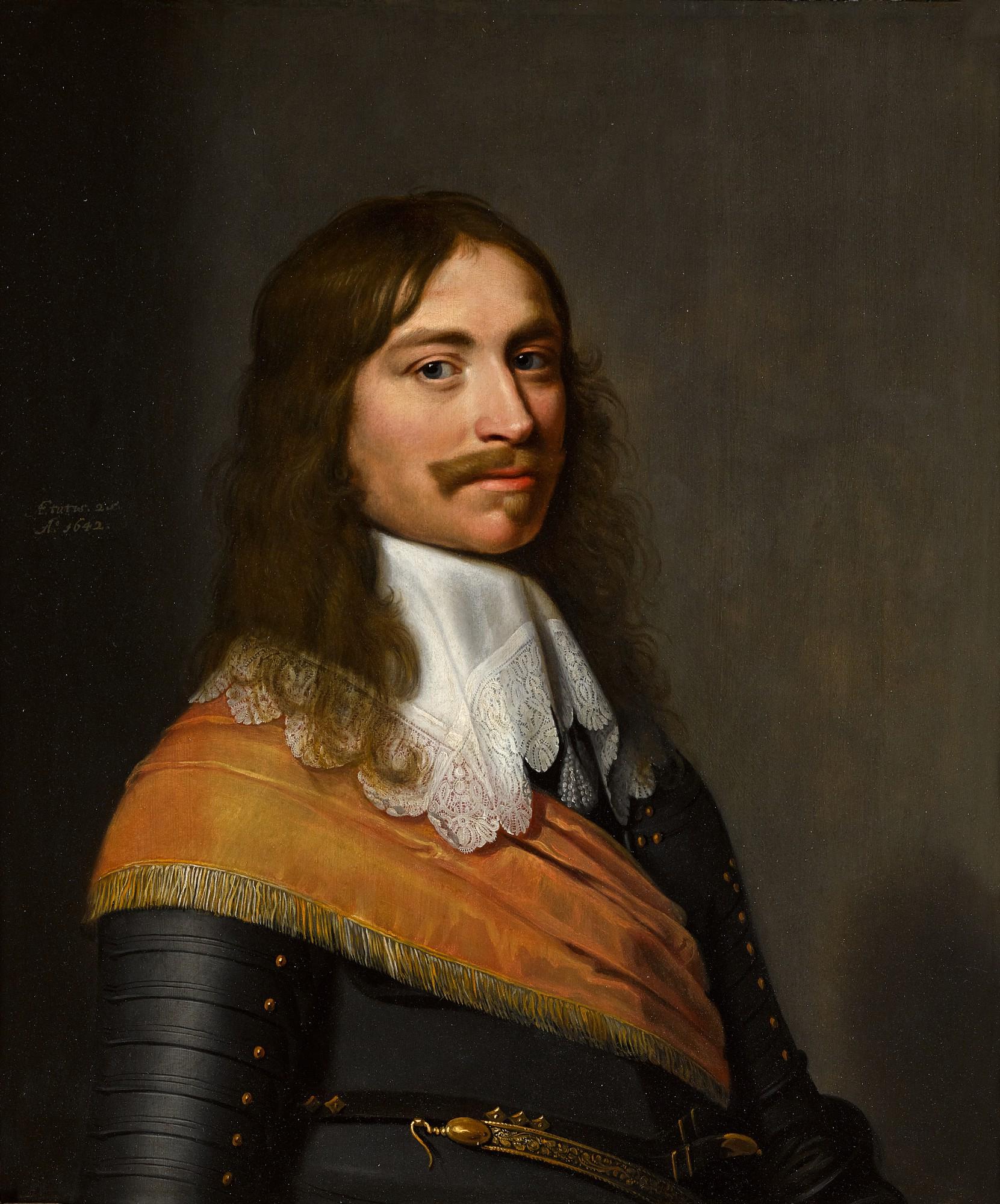 Jacob Willemsz. Delff The Younger - Portrait Of Michiel Pauw (1617–1658), Half-Length, In Armour, A Sash And A White Collar