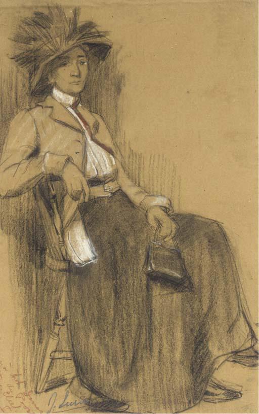 Jacoba Surie - A lady seated