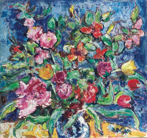 Jacobus Doeser - Still life with flowers