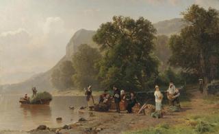 Jacobus Nicolaas Tjarda van Starkenborgh Stachouwe - Waiting for the ferry