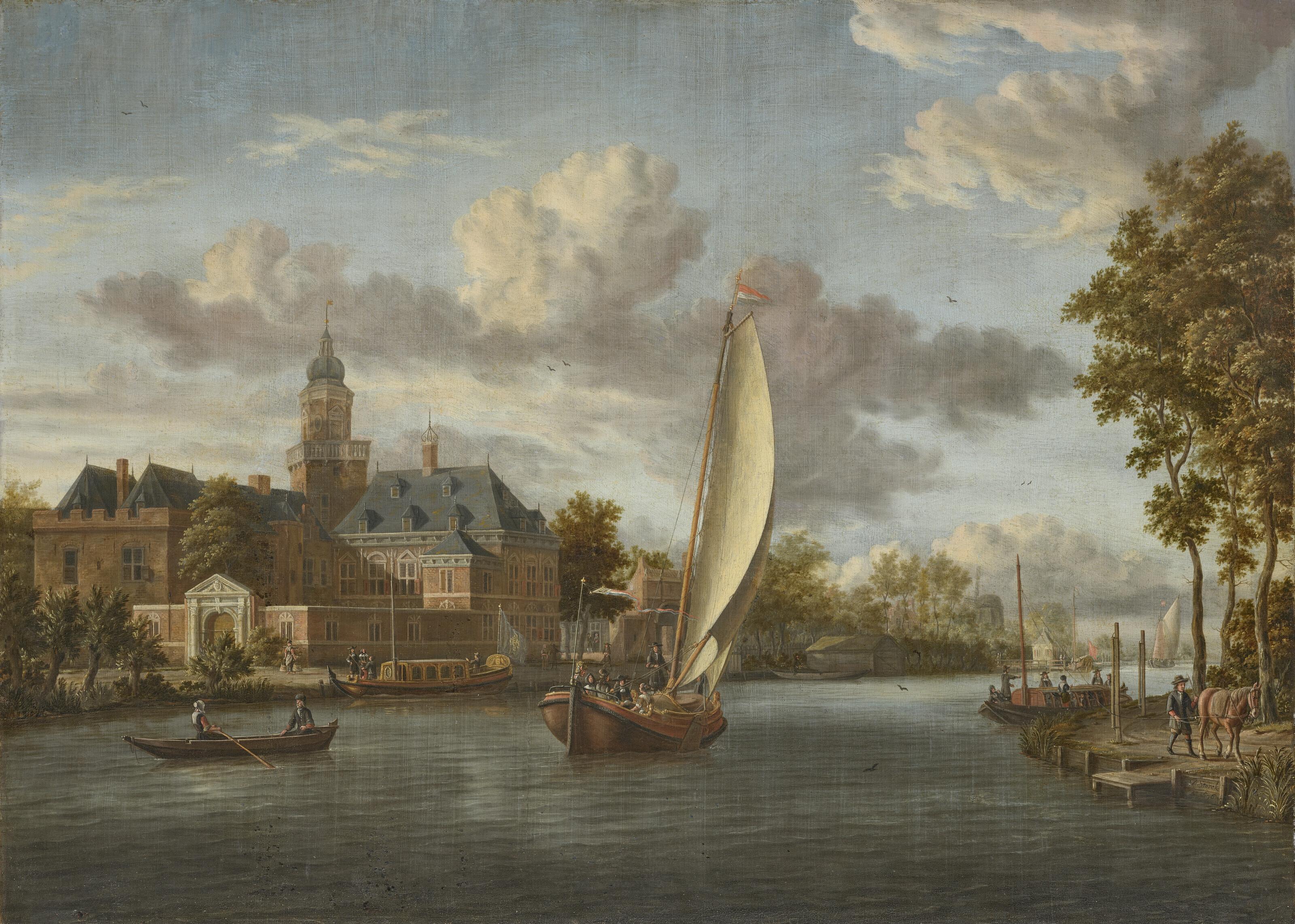 Jacobus Storck - Nijenrode Castle on the River Vecht, near Breukelen