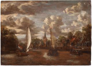 Jacobus Storck - View of the Maarssen on the river Vecht