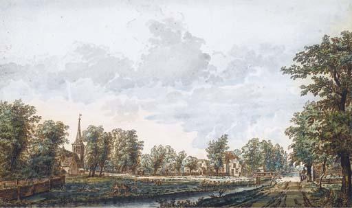 Jacobus van Liender - Vue Du Village de Schalkwijk Dans la Province D\'Utrecht