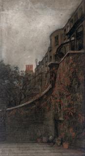 Jacobus van Looy - Montague-house: the backgardens of Montague, London