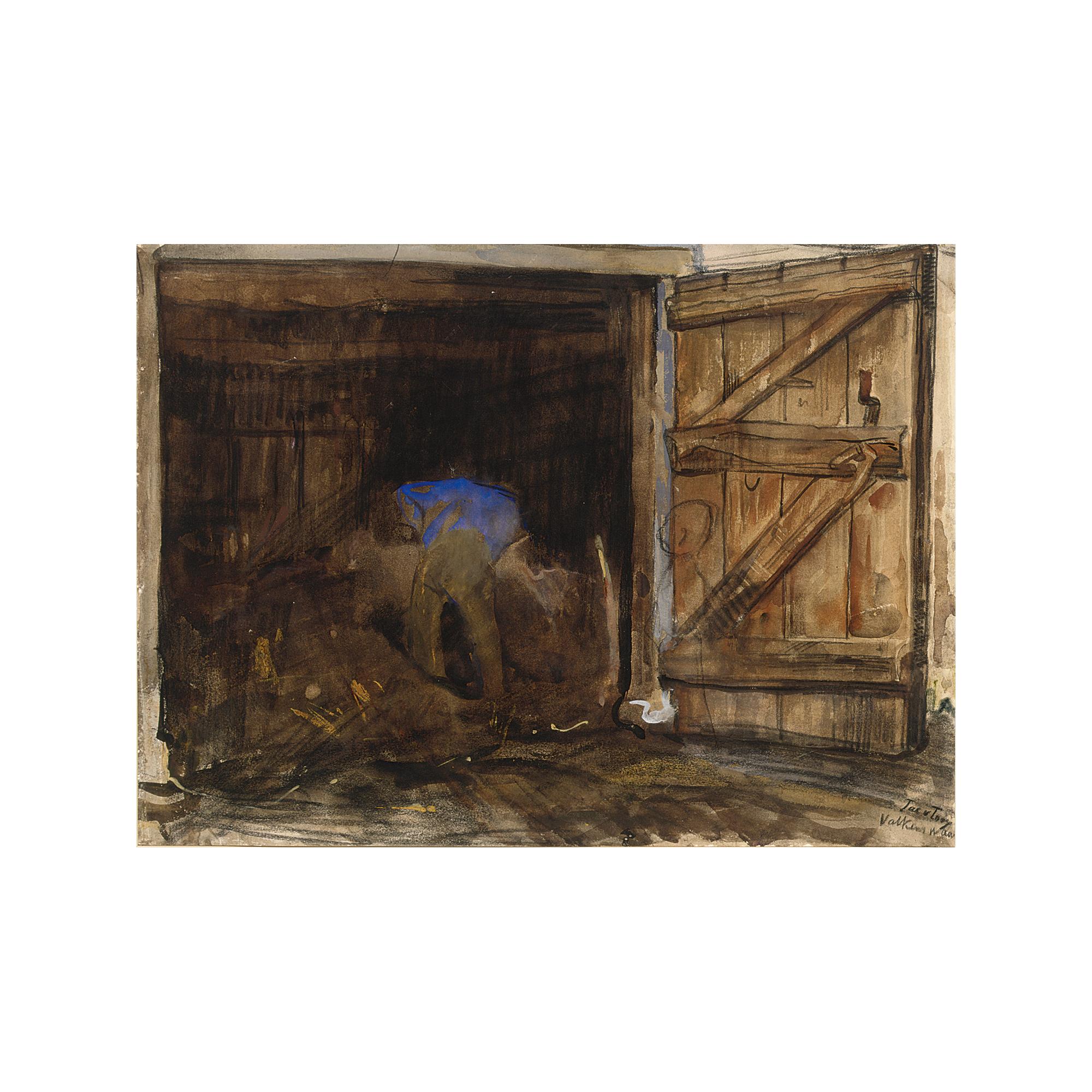 Jacobus van Looy - \'Schuurinterieur Valkenswaard\'