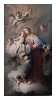 Jacopo Amigoni - Madonna And Child With Angels, In The Clouds