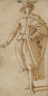 Jacopo Chimenti, Called Jacopo Da Empoli - An elegantly dressed young man wearing a hat
