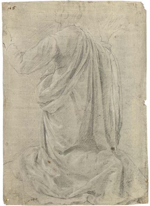Jacopo Chimenti - A kneeling figure seen from behind, his arms raised