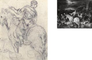 Jacopo Da Ponte - A woman on a horse