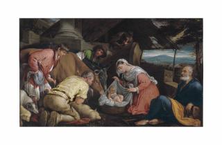 Jacopo da Ponte - The Adoration Of The Shepherds