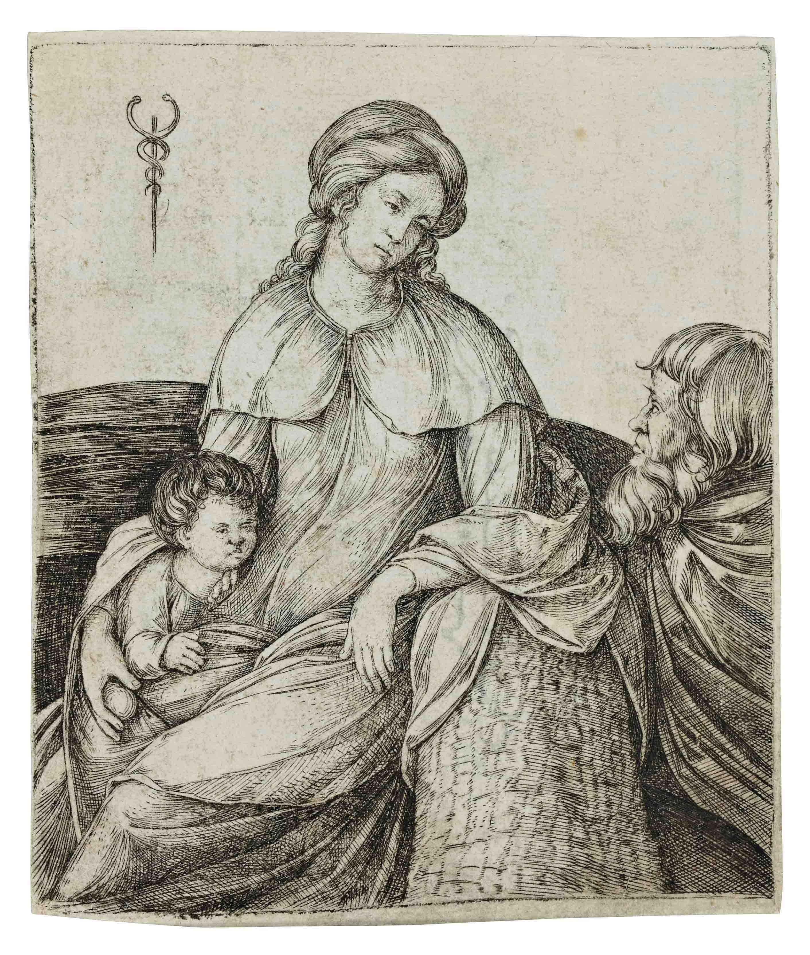 Jacopo de\' Barbari - The Holy Family (B. 25)