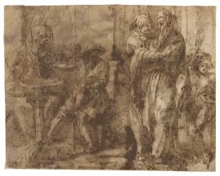 Jacopo Di Giovanni Di Francesco - Personnages dans un intérieur