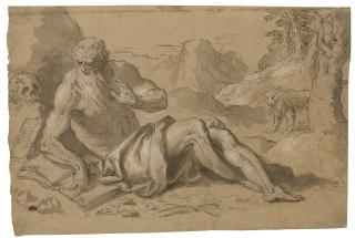 Jacopo Palma - St. Jerome In A Rocky Landscape