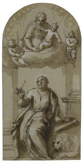 Jacopo Palma - The Virgin And Child Appearing To Saint Mark