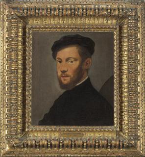 Jacopo Robusti - Portrait of a bearded man, bust-length