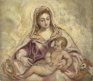 Jacopo Robusti - The Madonna and Child