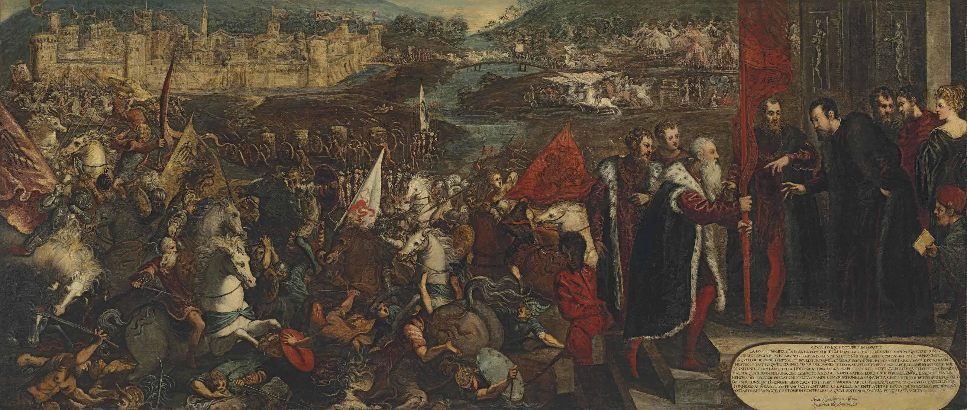 Jacopo Robusti - The Siege of Asola