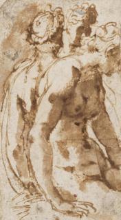 Jacopo Zanguidi, Dit Il Bertoia - Trois femmes nues assises