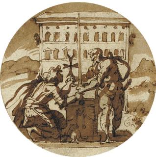 Jacopo Zucchi - A Knight Hospitaller swearing an oath