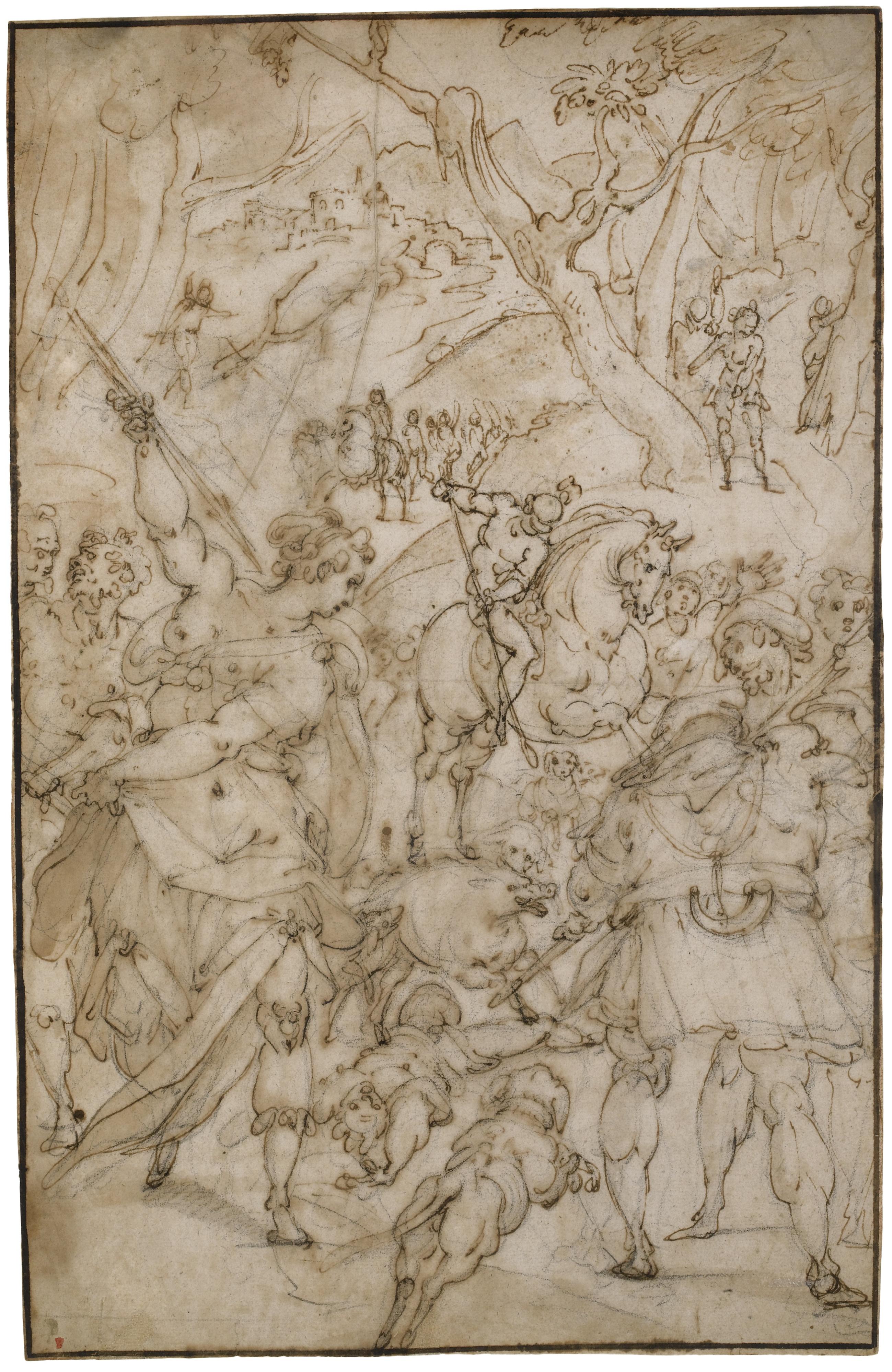 Jacopo Zucchi - The Calydonian Boar Hunt