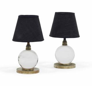 Jacques Adnet - PAIRE DE LAMPES, VERS 1940