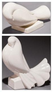 Jacques Adnet - Pigeon Et Pigeon À Queue Plate, Vers 1930