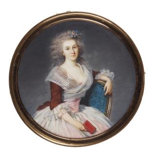 Jacques Antoine Marie Lemoine - Portrait Of A Lady