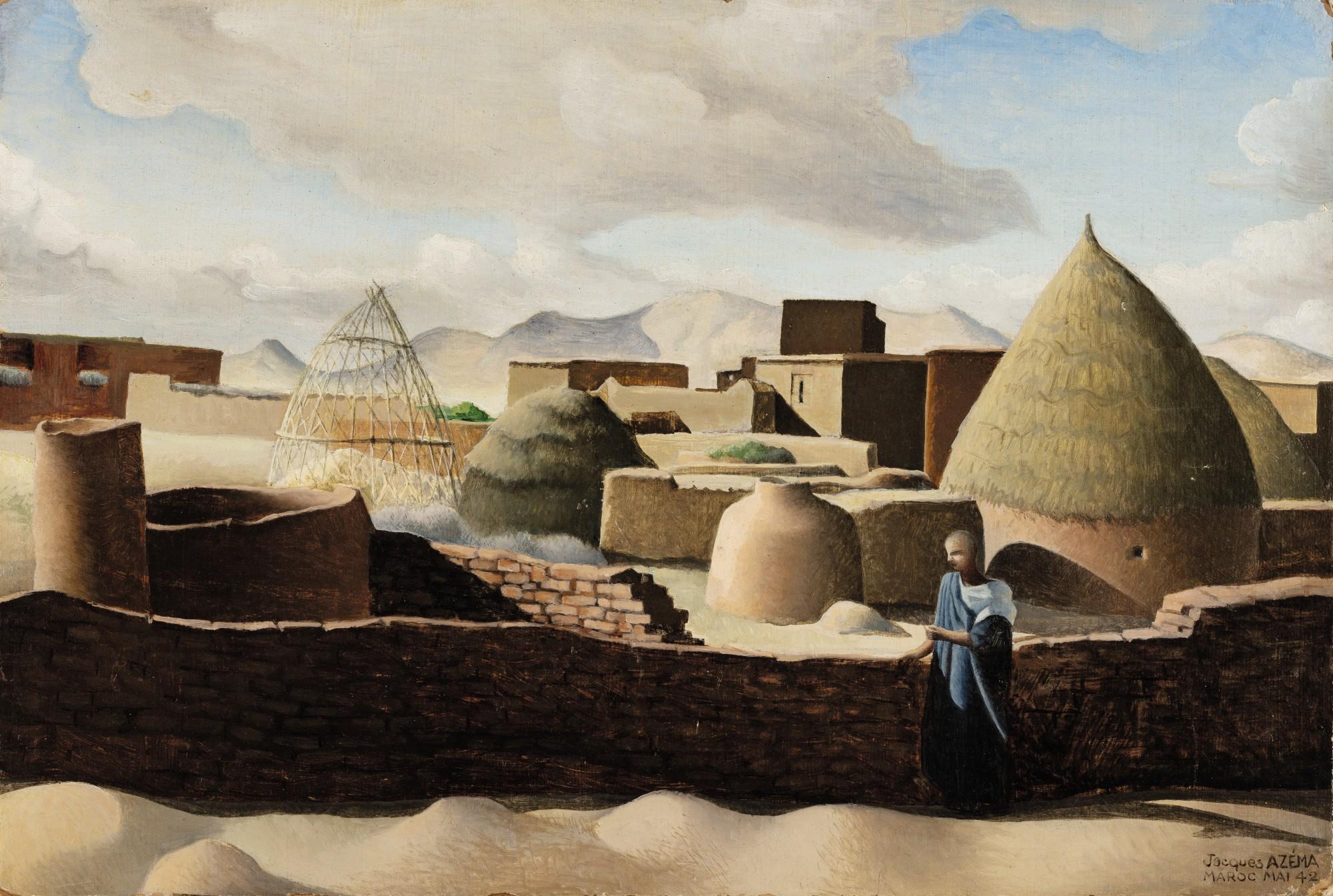 Jacques Azéma - Village marocain