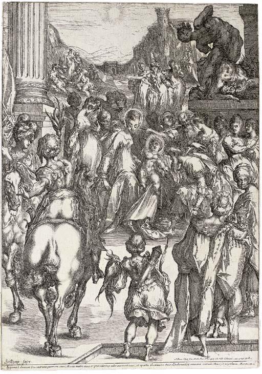 Jacques Bellange - The Adoration of the Magi (Walch 20; Worthen-Reed 31)