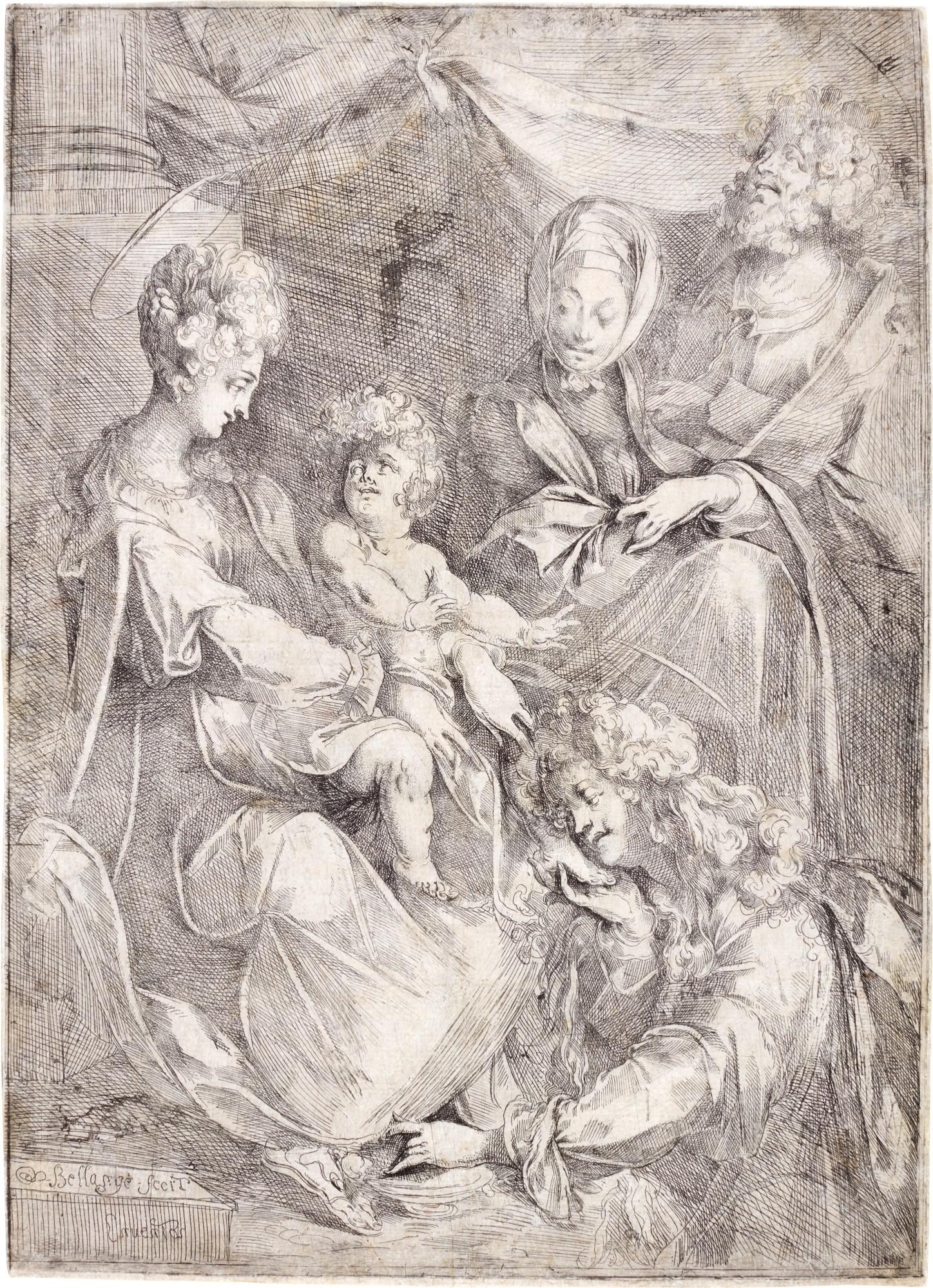 Jacques Bellange - The Holy Family with Mary Magdalene and Saint Anne (Griffiths & Hartley 4; Worthen-Reed 23; Walch pp. 214-17)