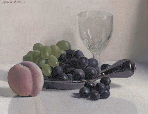 Jacques Blanchard - Grapes and peach