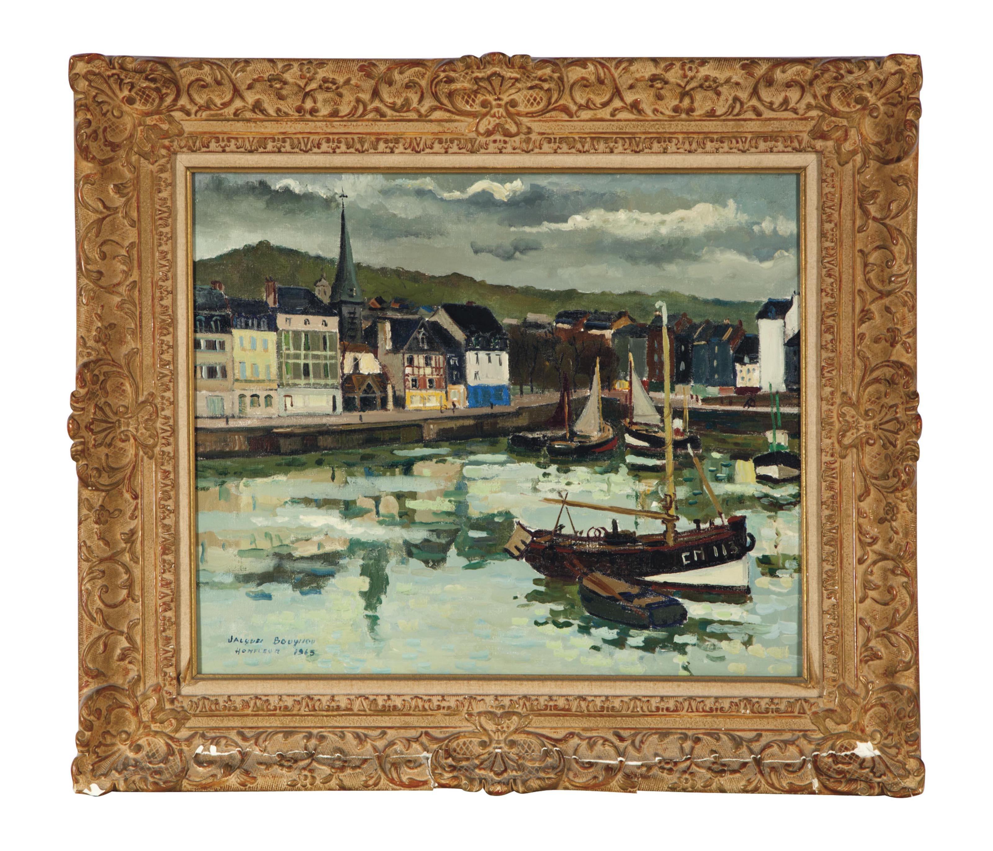 Jacques Bouyssou - The harbor of Honfleur