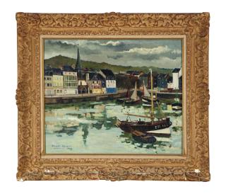 Jacques Bouyssou - The harbor of Honfleur