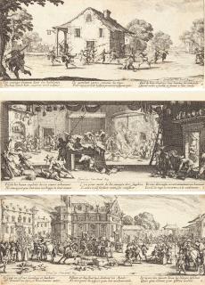 Jacques Callot - Folge von 18 Bll.: Les grandes misères de la guerre (Les Misères