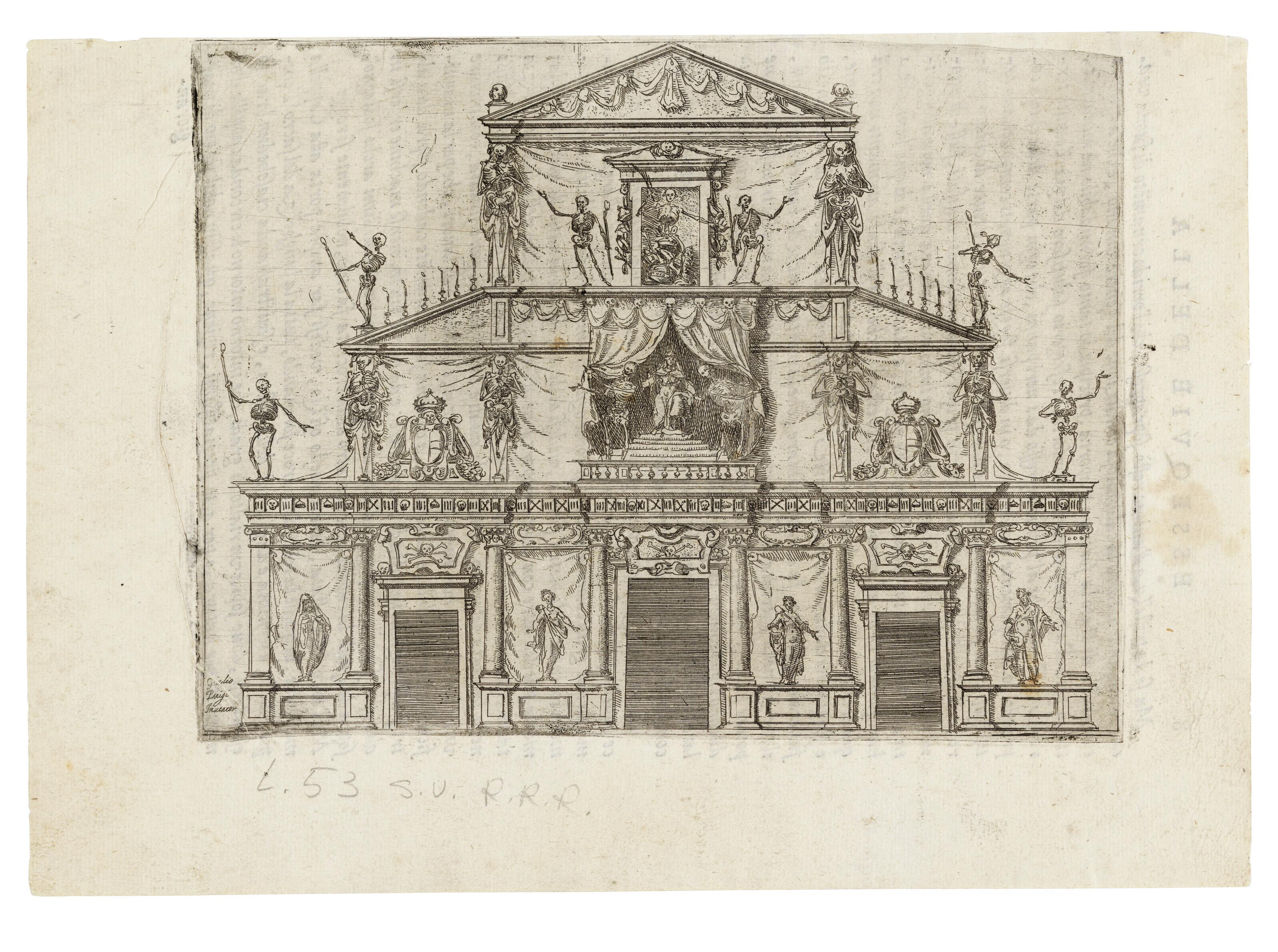 Jacques Callot - La Façade de l\'Eglise Saint Laurent à Florence (The Facade of San Lorenzo in Florence)