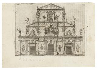 Jacques Callot - La Façade de l\'Eglise Saint Laurent à Florence (The Facade of San Lorenzo in Florence)