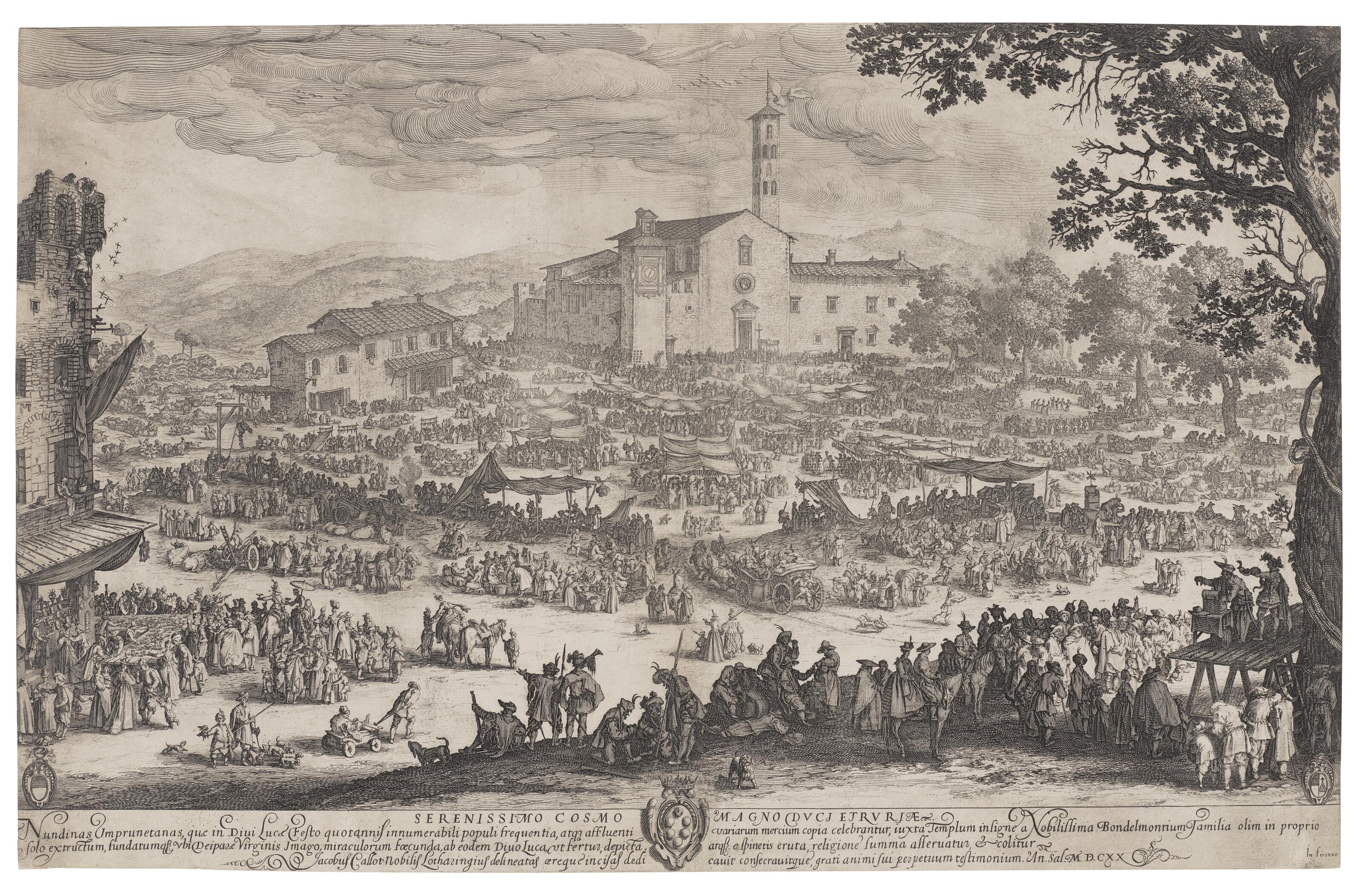 Jacques Callot - La Foire de l\'Impruneta (Première Planche)