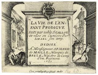 Jacques Callot - L\'Enfant Prodigue (Lieure 1404-1414)