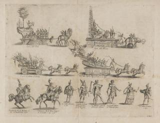 Jacques Callot - Les Chars et les personnages