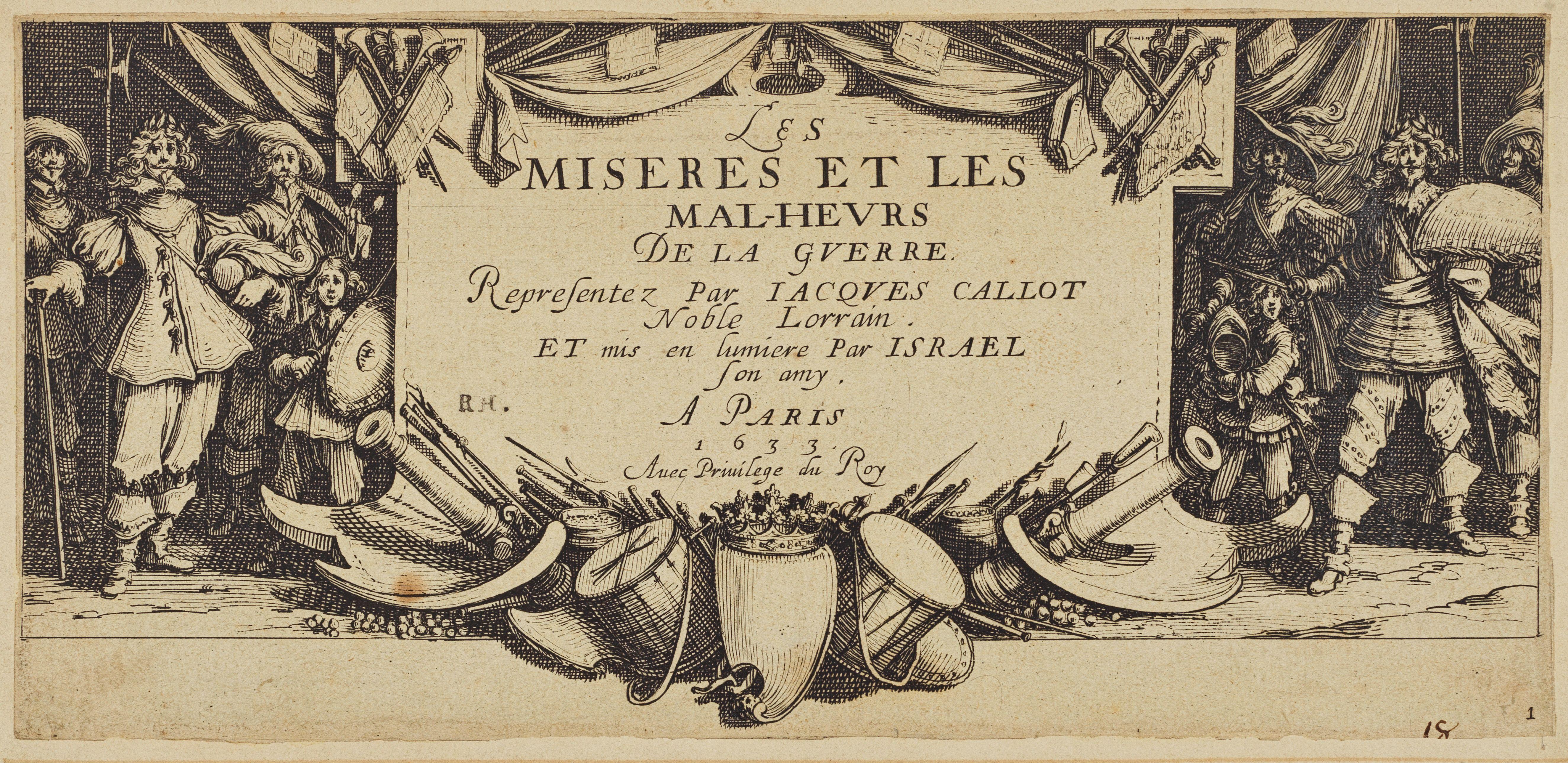 Jacques Callot - Nineteen Plates, from Les Grandes Misères de la Guerre