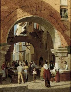 Jacques Carabain - A Mediterranean fish market