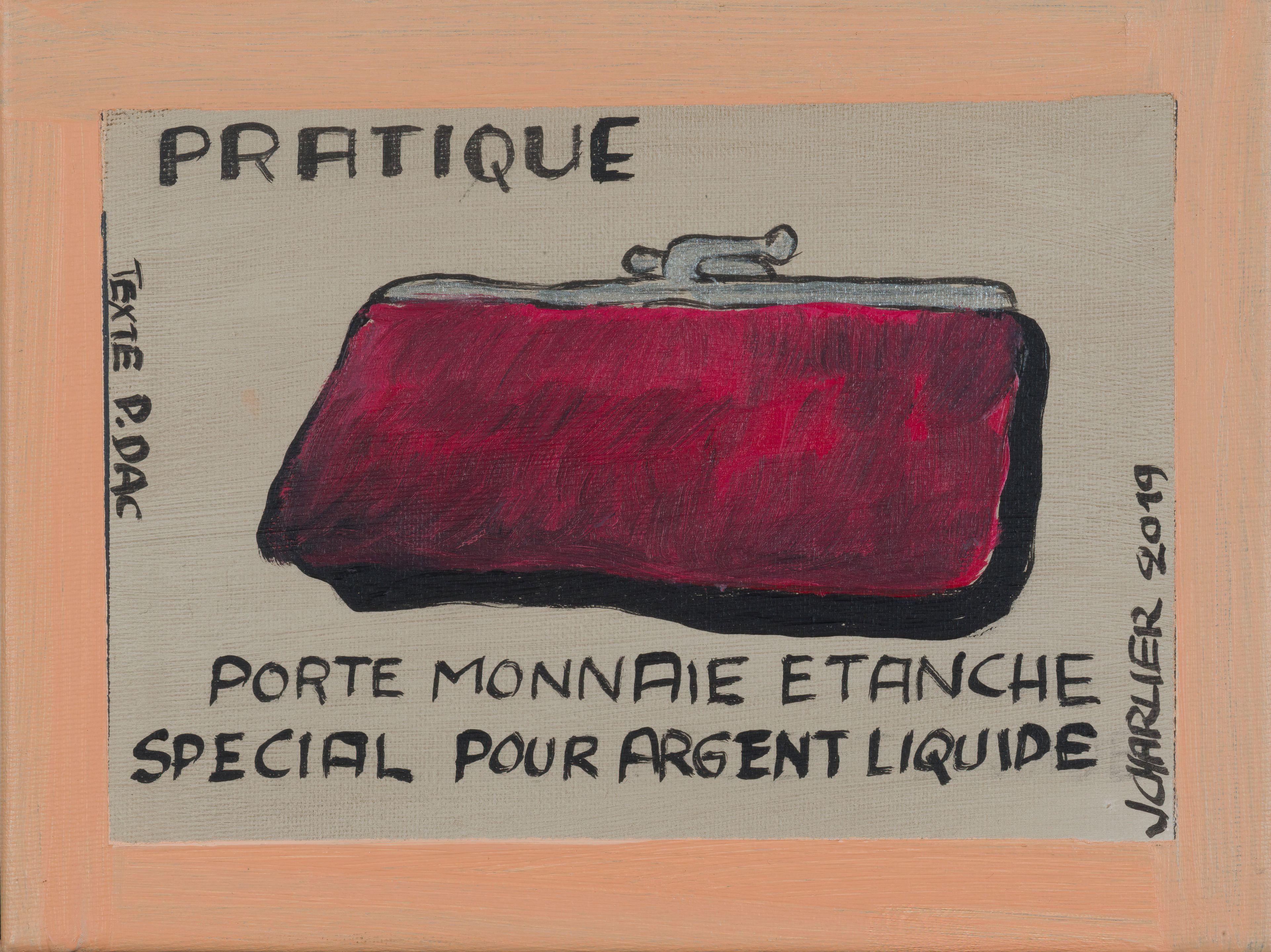 Jacques Charlier - Porte monnaie étanche spécial pour argent liquide
