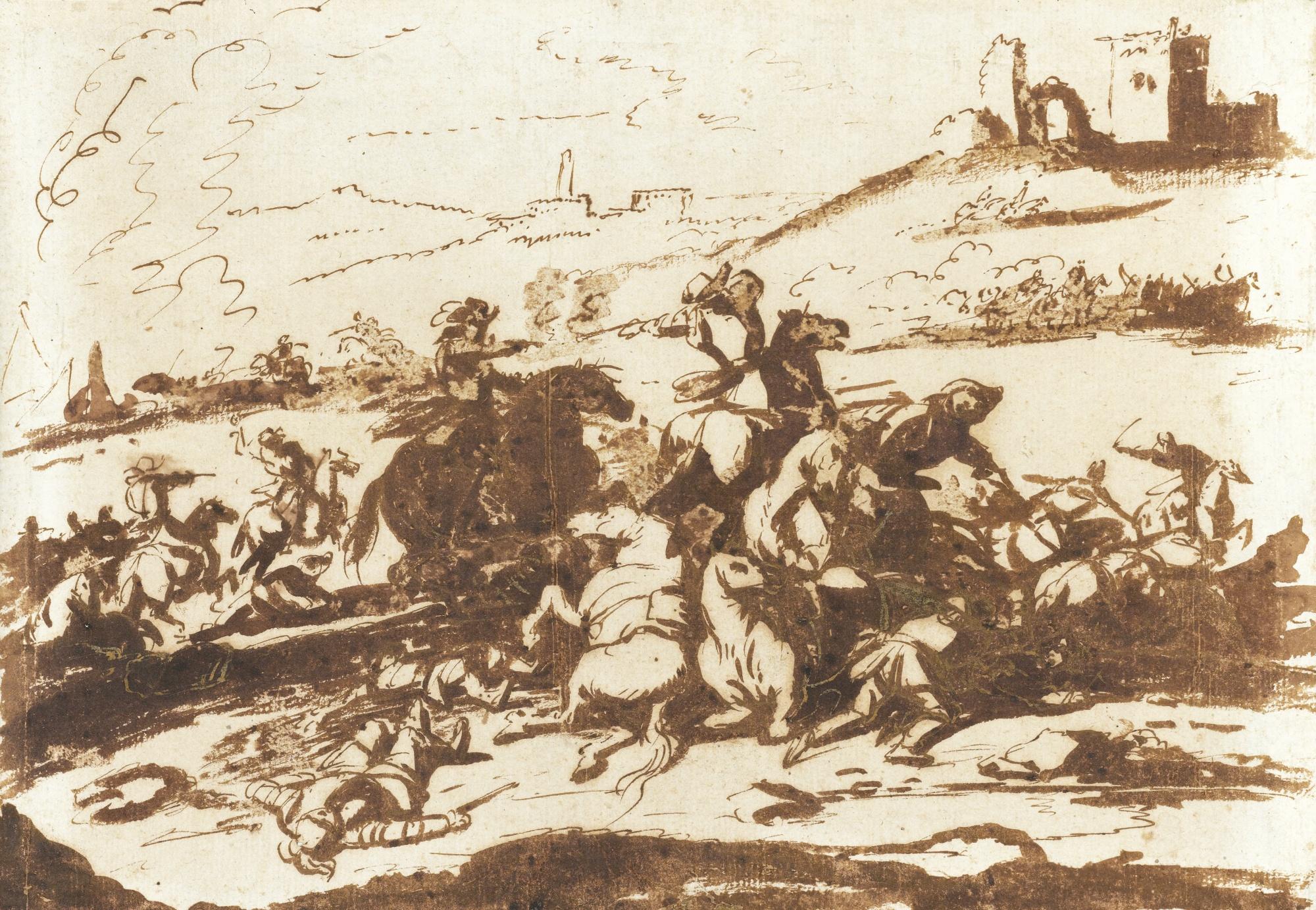 Jacques Courtois - A Battle Scene