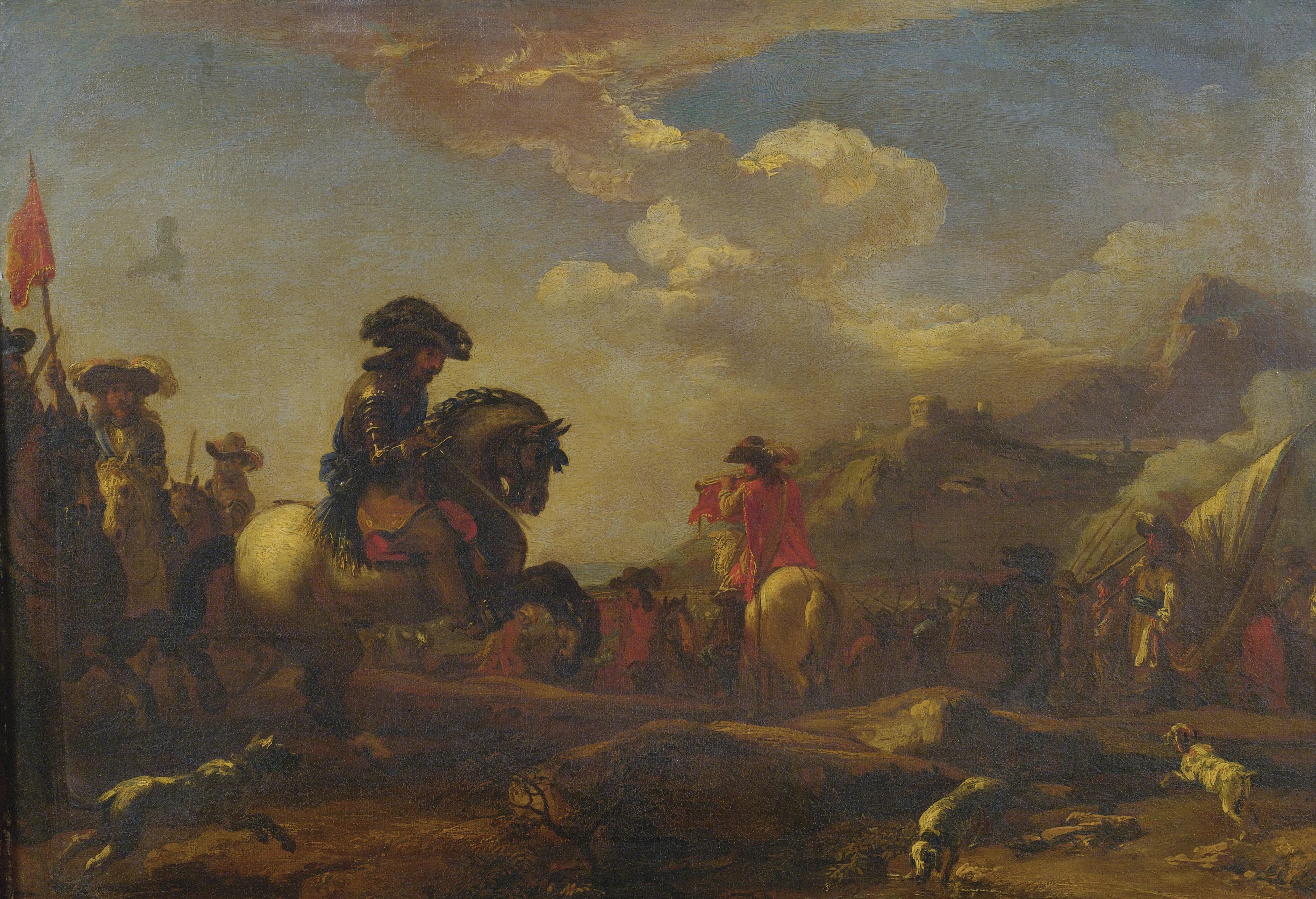 Jacques Courtois - Cavalry Advancing